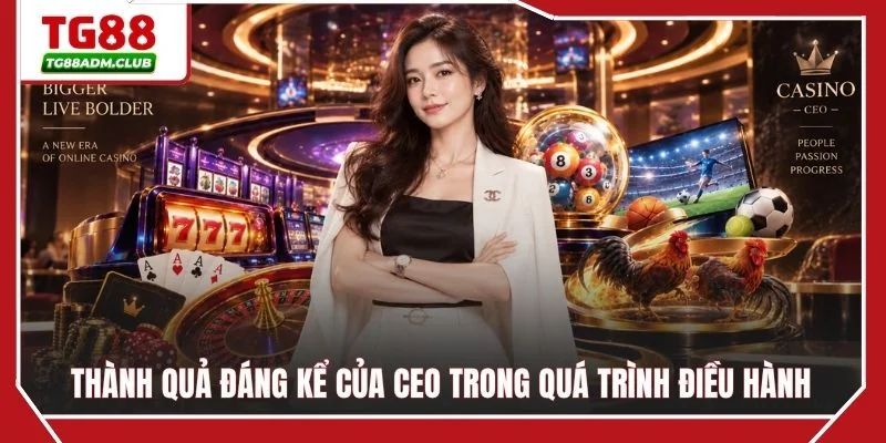 Thành quả đáng kể của CEO trong quá trình điều hành